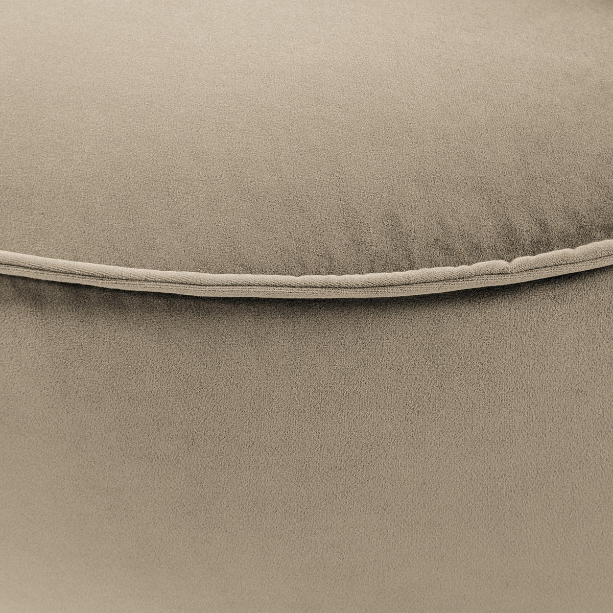 OTTOMANE - modular - Beige/Schwarz, Kunststoff/Textil (126/82/154cm) - home24