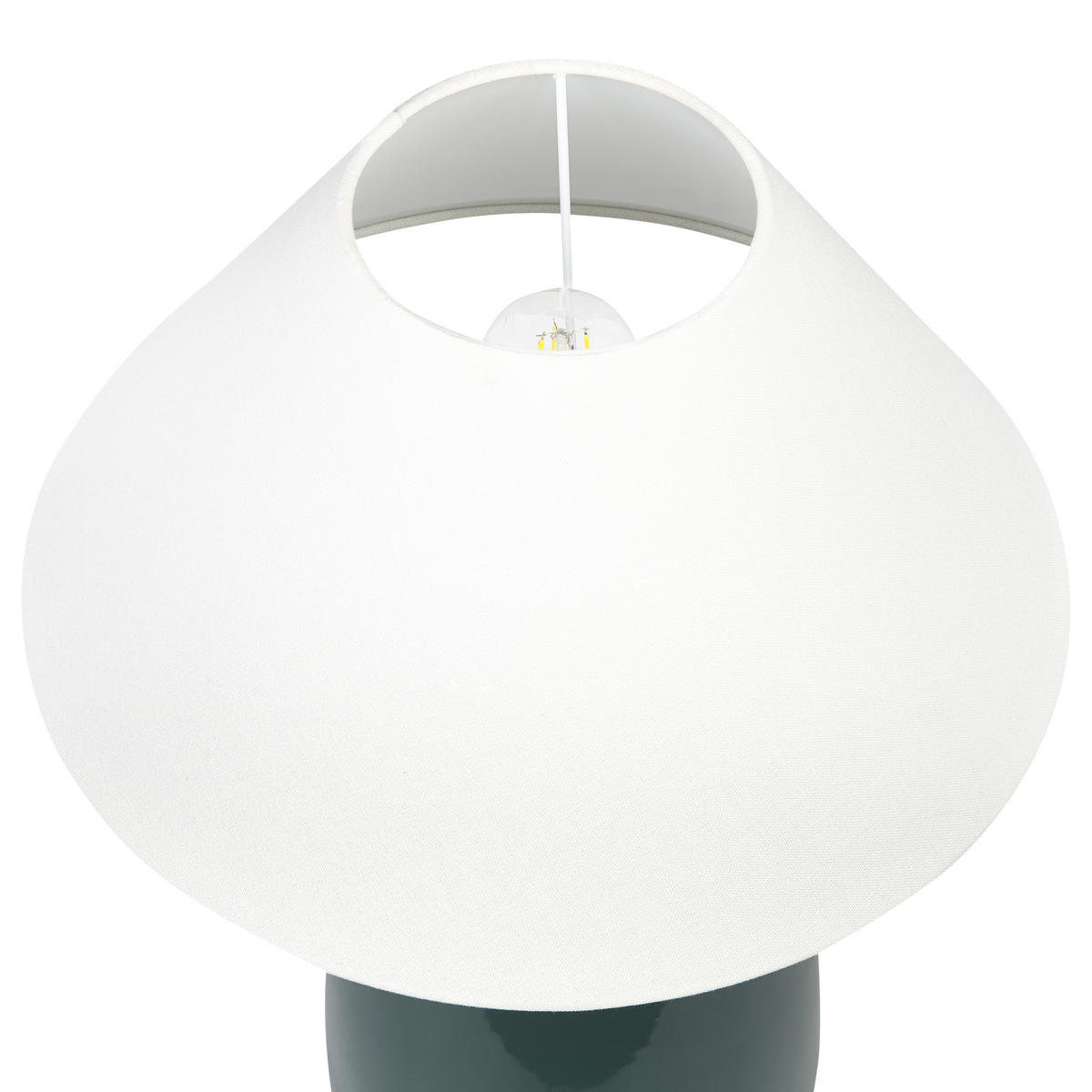 TISCHLAMPE Careta 40/40/57 cm - Grün, Keramik (40/21/57cm) - Beliani