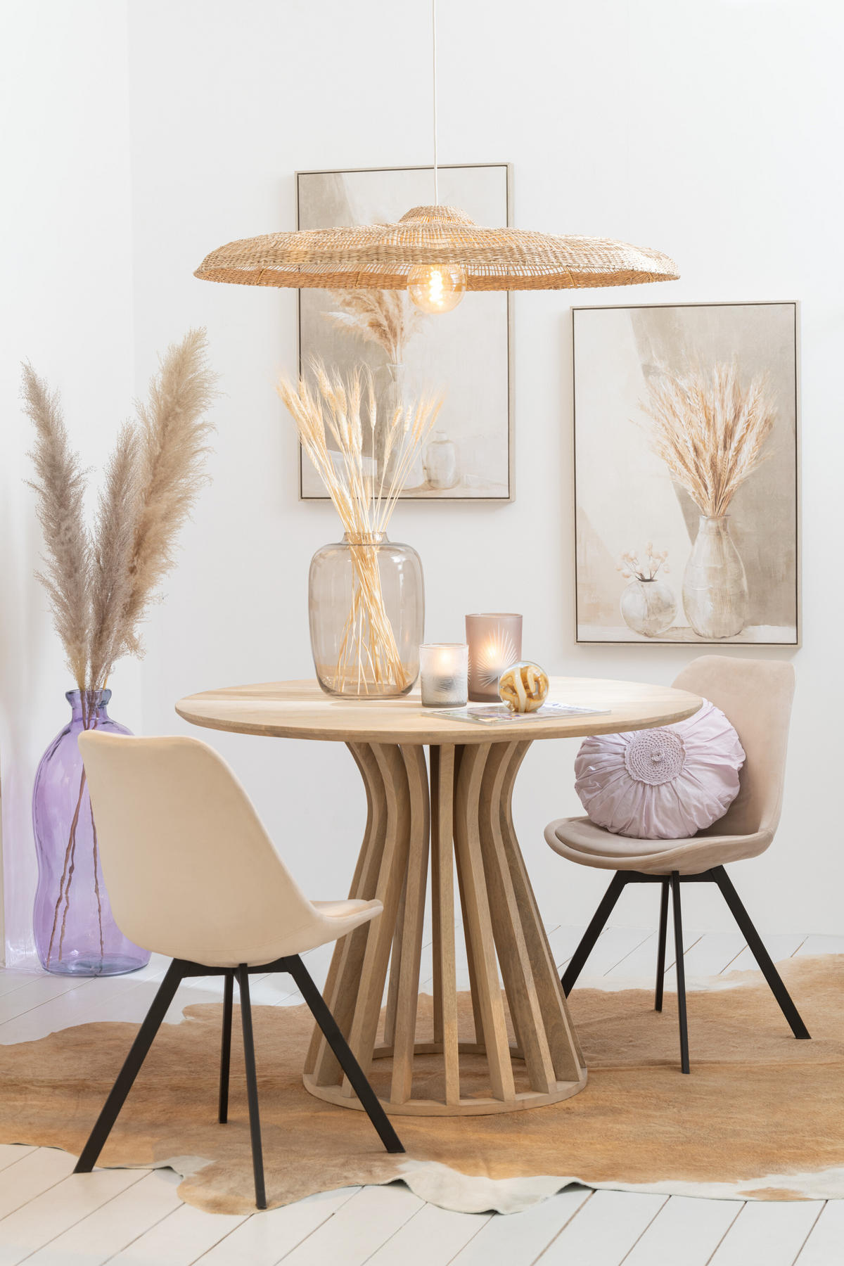 TISCH ELI - Holz - Natürliche - Naturfarben, Holz (110/110/76cm) - J-Line