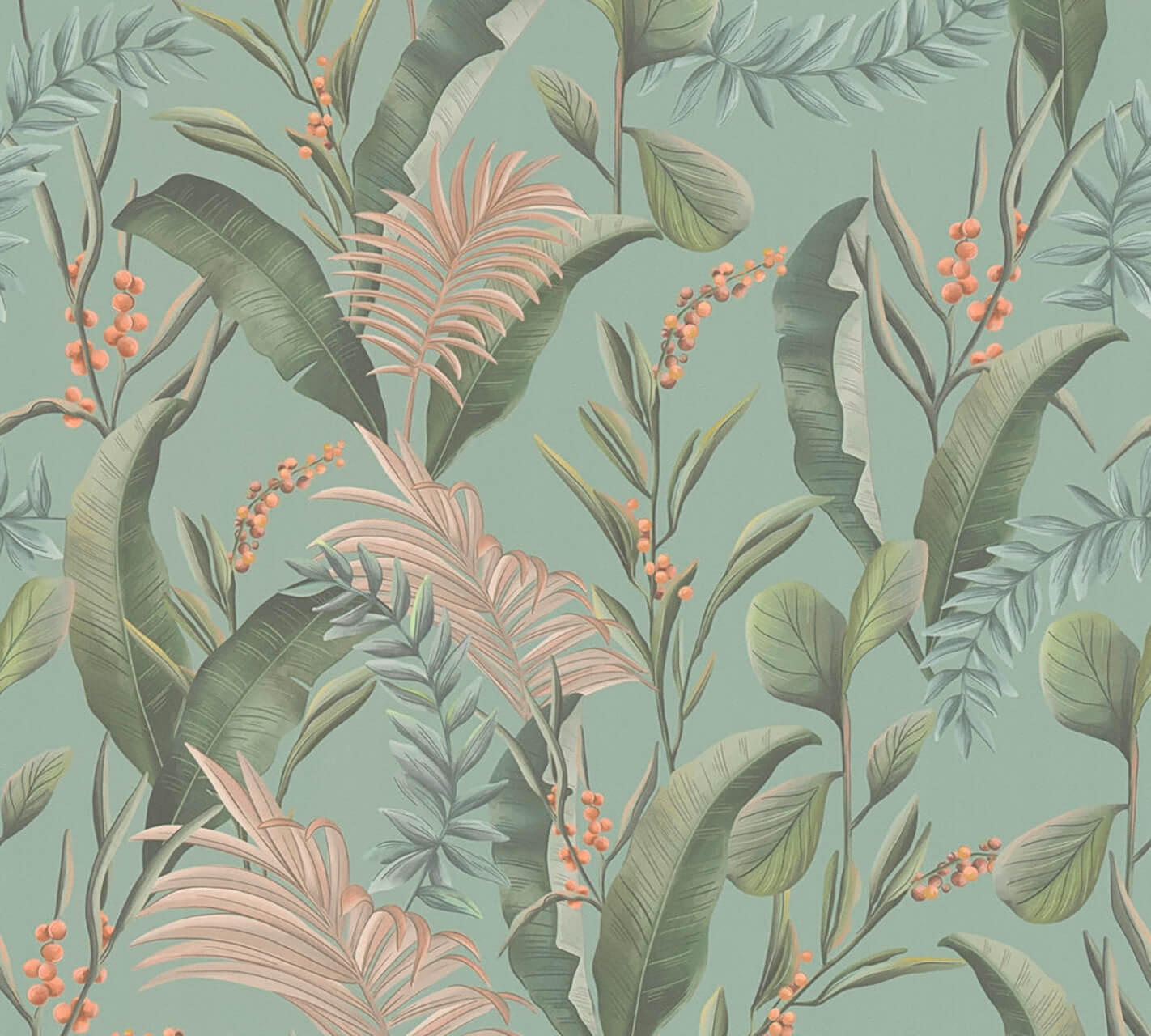 VLIESTAPETE Bunt 53/1005 cm - Türkis, Textil (53/1cm) - KUNSTLOFT