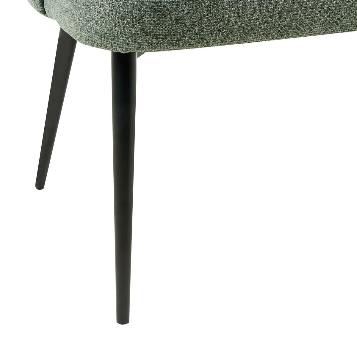 2-SITZER-KÜCHENSOFA hellgrün Osby - Schwarz/Grün, Textil (130/85/49cm) - Beliani