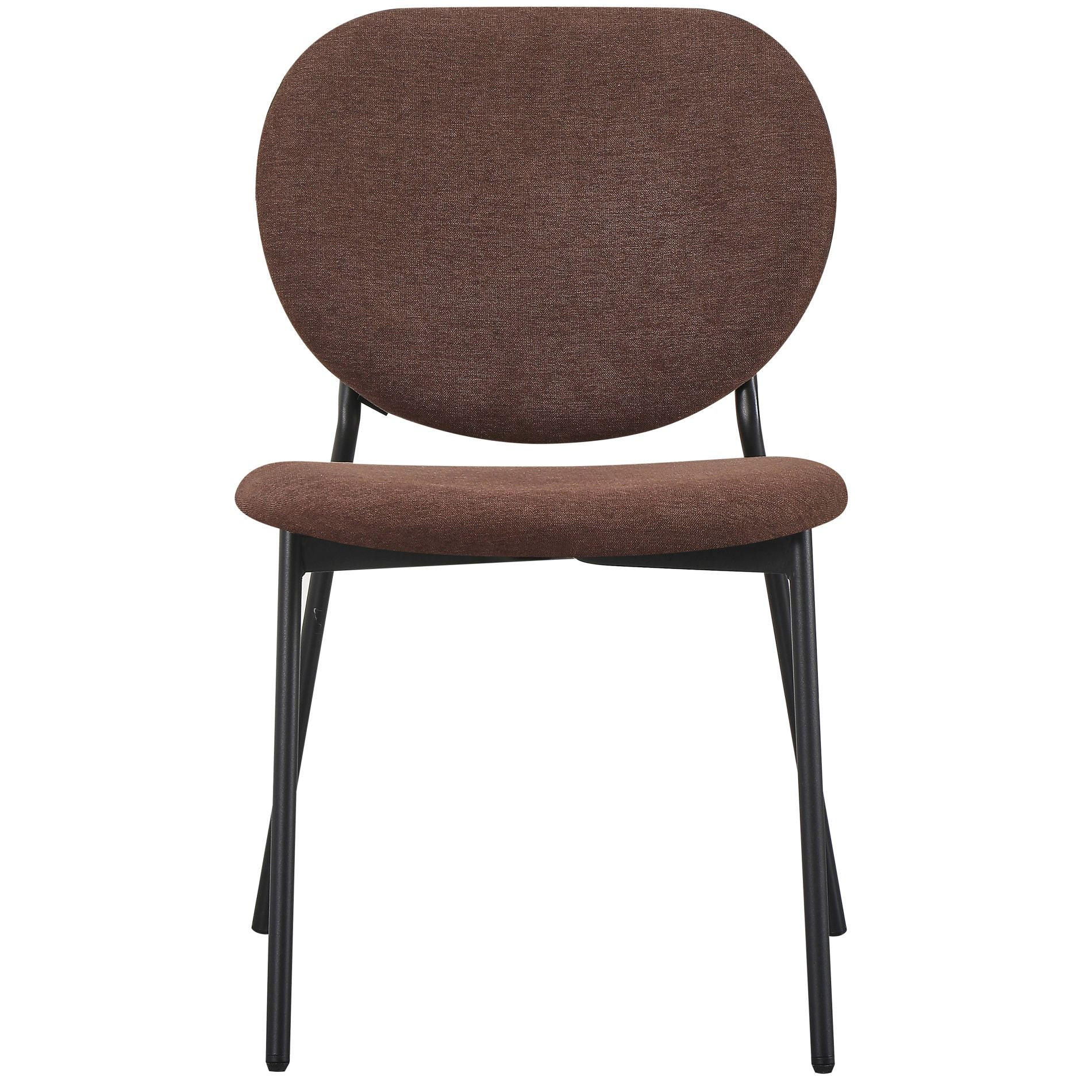 POLSTERSTUHL Broctalm Dunkelbraun - Dunkelbraun/Schwarz, Textil/Metall (49/79/46cm) - Selsey