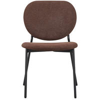 POLSTERSTUHL Broctalm Dunkelbraun - Dunkelbraun/Schwarz, Textil/Metall (49/79/46cm) - Selsey