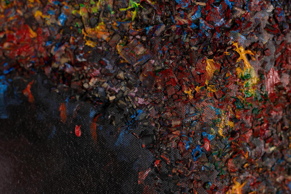 ACRYLBILD HANDGEMALT 60/90 cm - Multicolor, Holz/Textil (1.3/90cm) - KUNSTLOFT