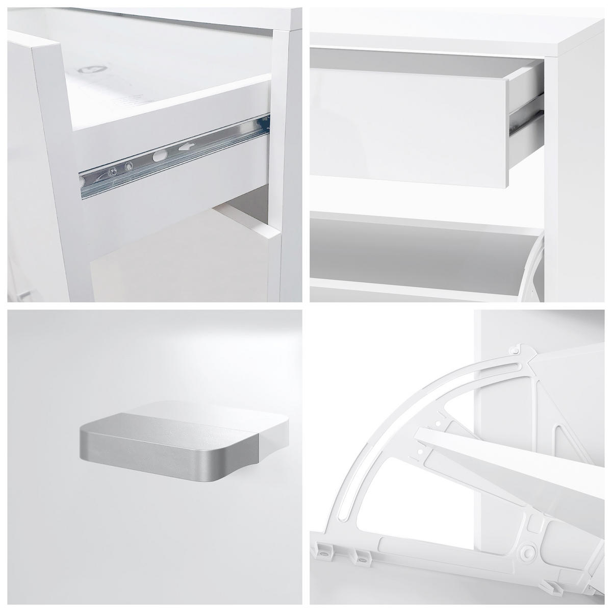 SCHUHSCHRANK Today Fronten in Grau Hochglanz - Grau, Holzwerkstoff (155.5/95/28cm) - Vladon