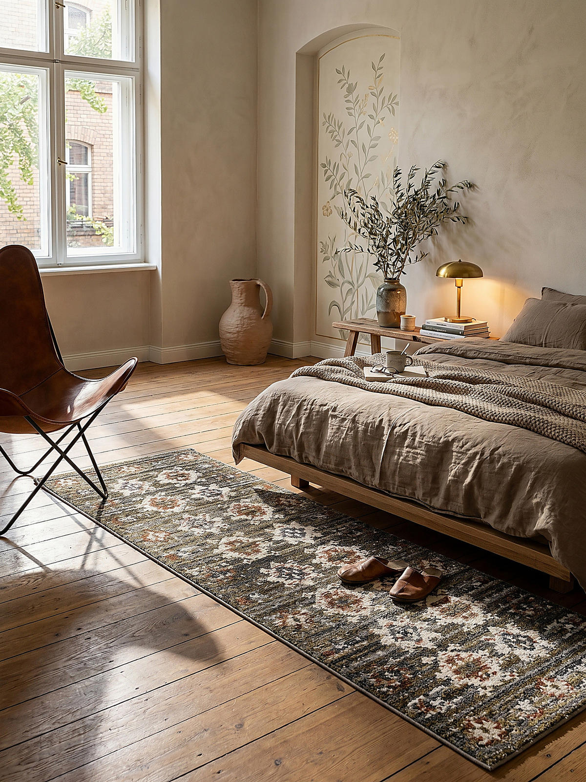KURZFLORTEPPICH PERRAN, im Vintage-Stil, Grün, 80 x 300 cm - Grün, Textil (300/80cm) - KADIMA DESIGN