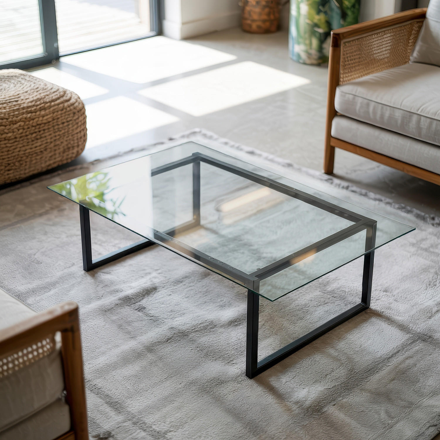 TISCHPLATTE 120 x 80 cm Transparente Glasplatte - Transparent, Glas (120/0.4/80cm) - TULUP