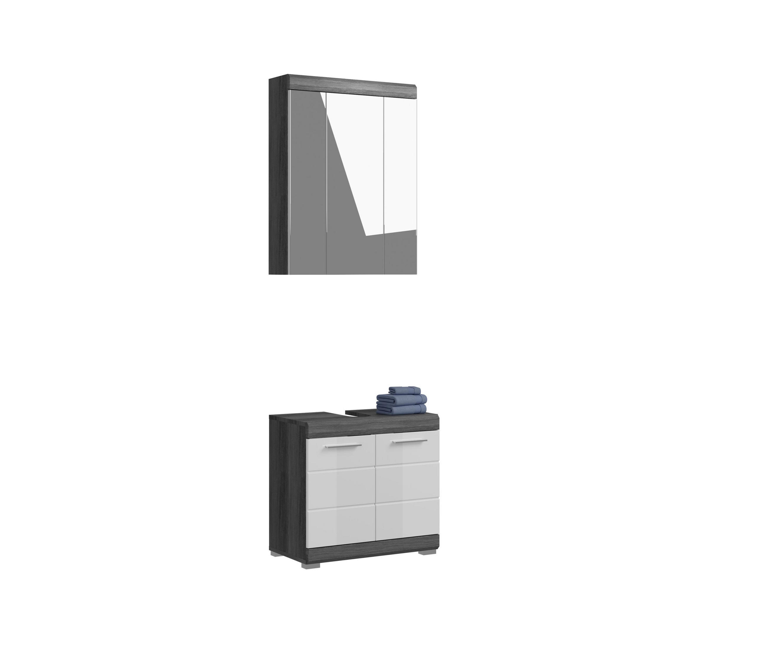Homes & Jones Badezimmer Anthrazit 60x191x34 cm