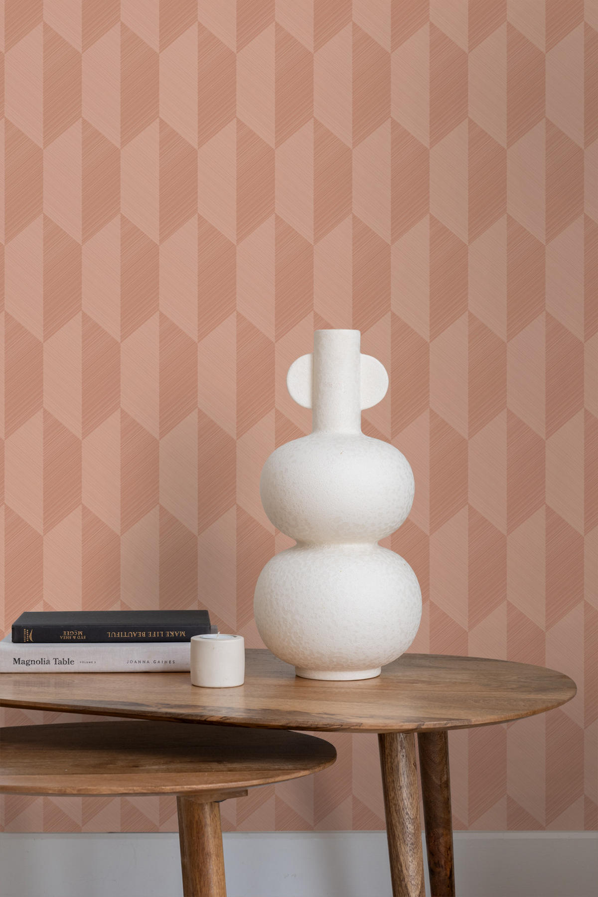TAPETE 3D Muster 50 x 900 cm - Terracotta, Papier (50/900cm) - Origin Wallcoverings