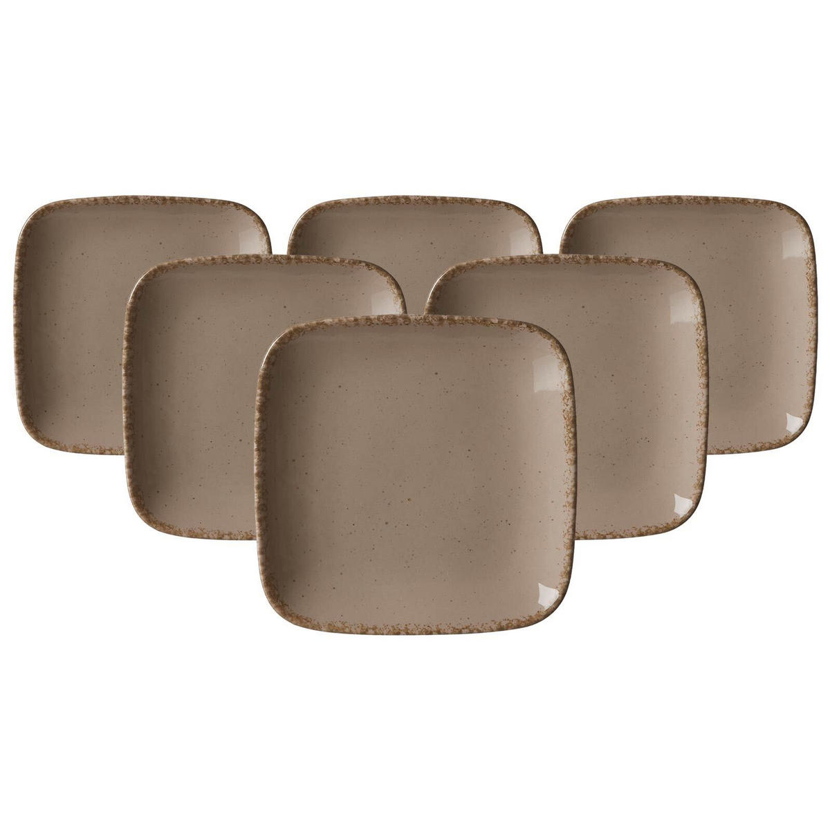 BEILAGENTELLER Casa Grau ø 14,5 cm 6er Set - Grau, Keramik (14.5cm) - Ritzenhoff Breker