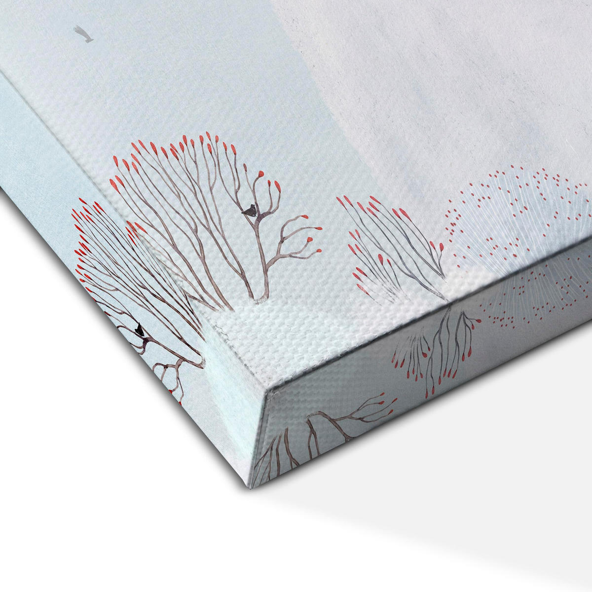 LEINWANDBILD Winter 5-tlg. 200x100 cm - Weiß, Holz (200/100cm) - LUMASOUL