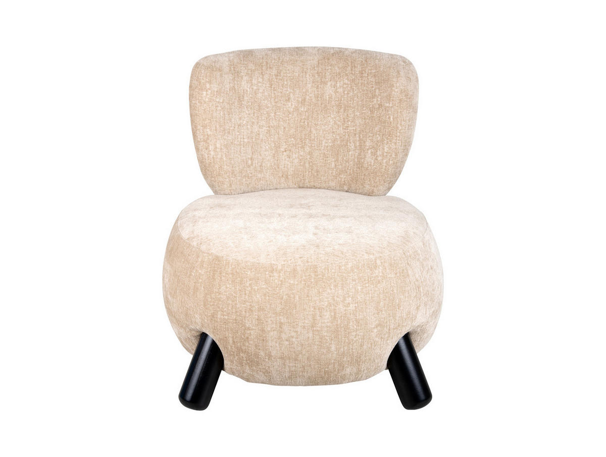 SESSEL Busto Braun 74/74/74 cm - Beige, Kunststoff (74/74/74cm) - Leitmotiv