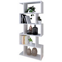 BÜCHEREGAL BASK Weiß 76,4/28/176 cm - Weiß, Holzwerkstoff (76.4/176/28cm) - Matkam Möbel