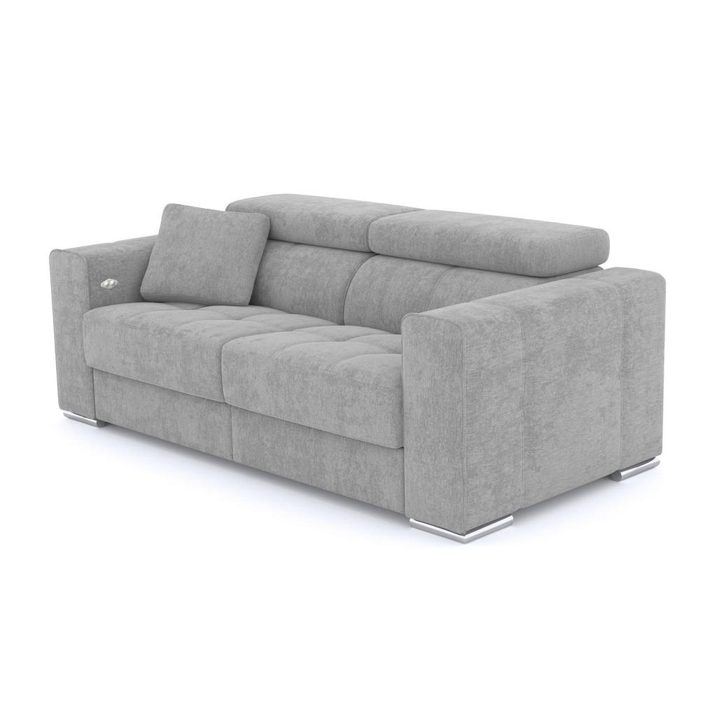 Thumbnail - Courtois Laville Sofa, Hellgrau, Textil, 3-Sitzer, Rechteckig, 204x80x102 cm, Wohnzimmer, Sofas & Couches, Sofas, Heimki...