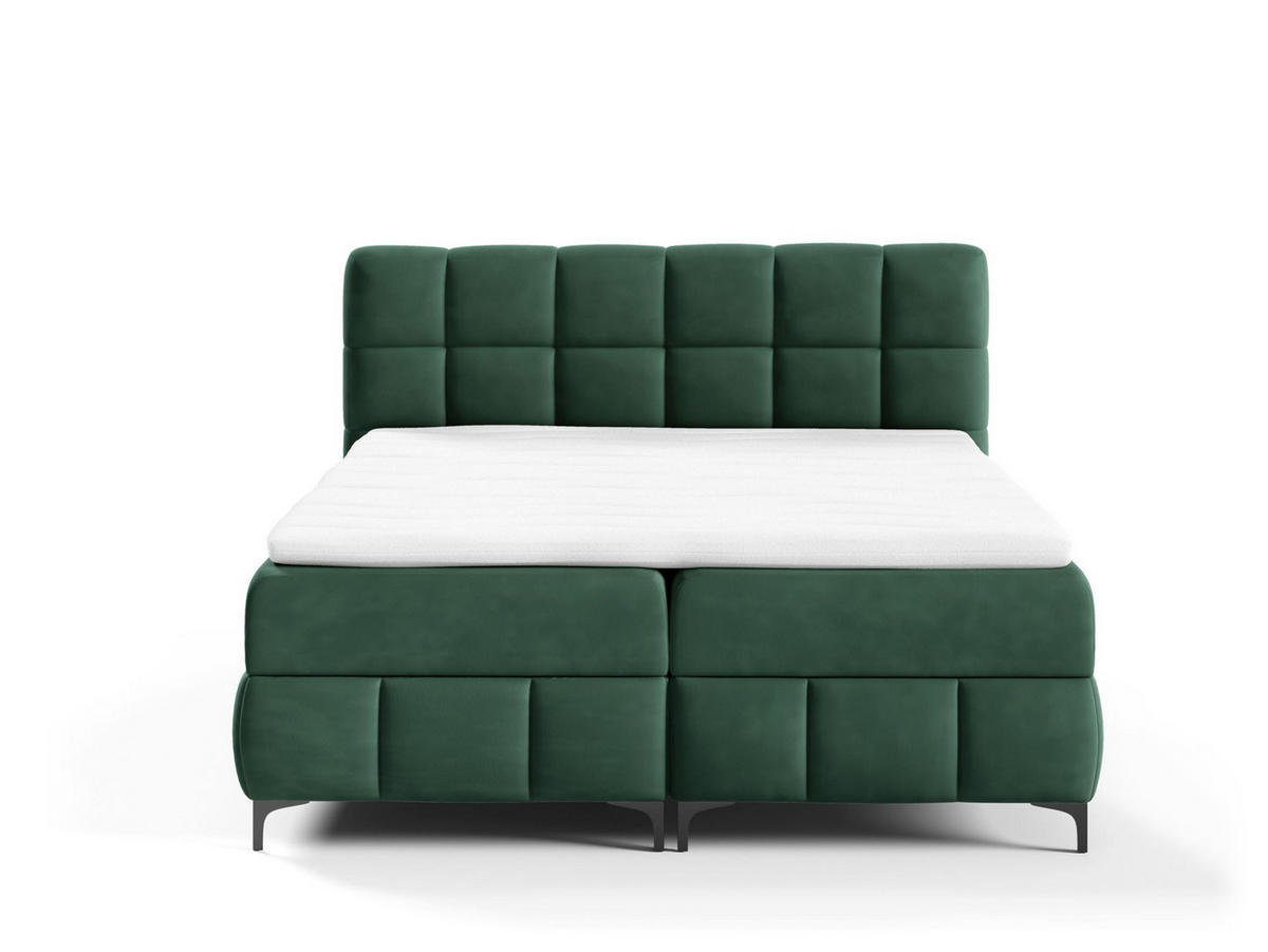 BOXBETT Sophie In Salvador - Dunkelgrün, Holzwerkstoff/Textil (180/200cm) - Fun Möbel