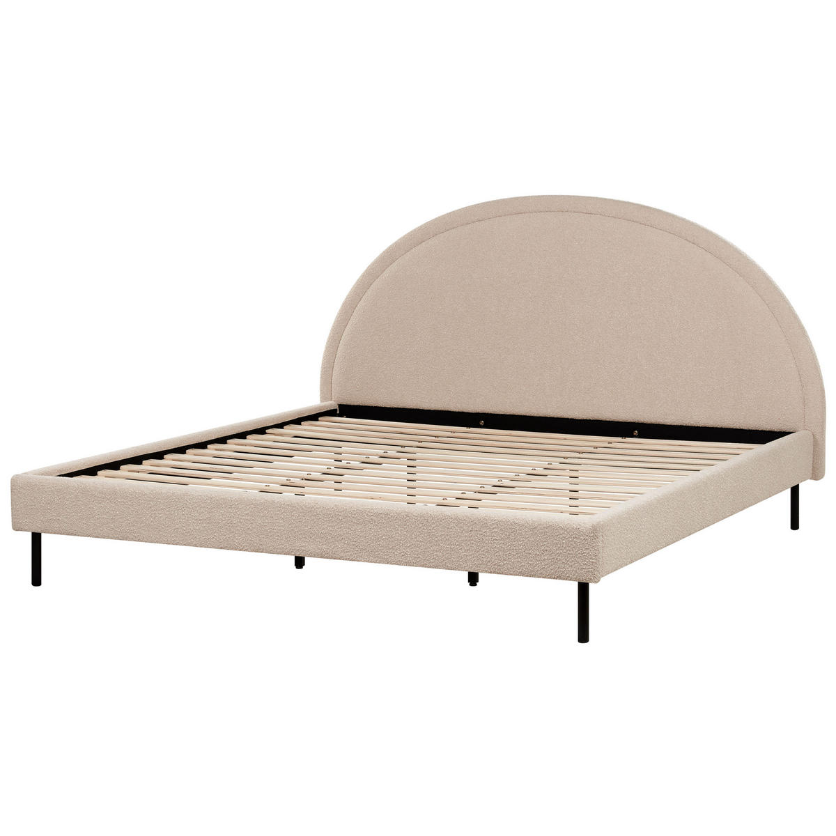 POLSTERBETT 180/200cm Beige Margut - Beige, Textil (180/200cm) - Beliani