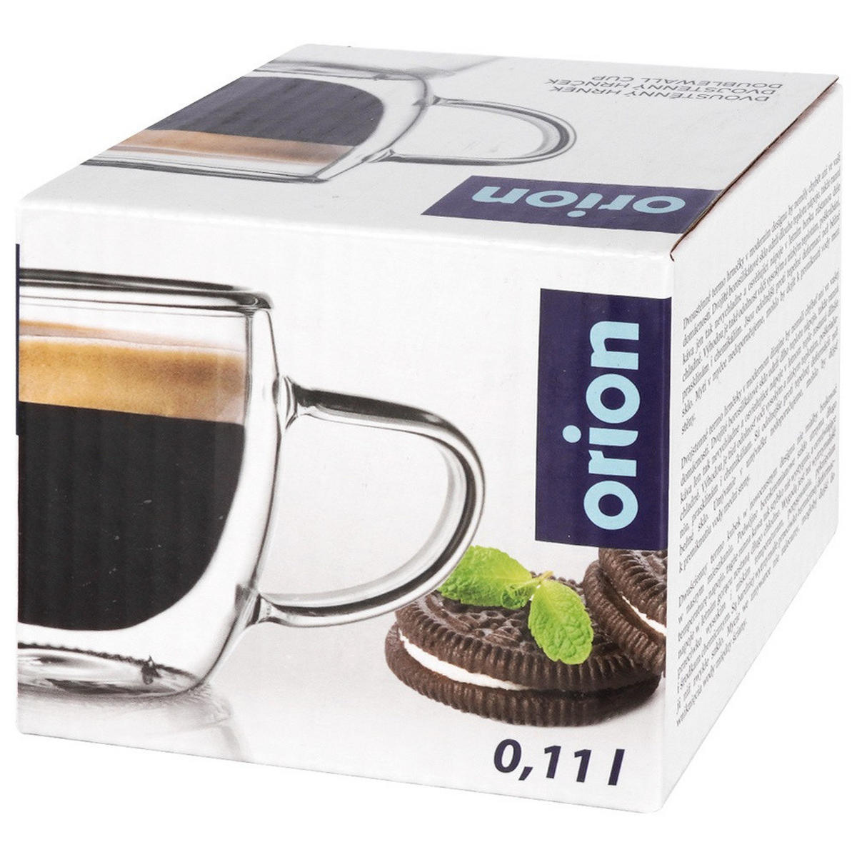 ESPRESSOGLAS Double mit Griff transparent - Klar, Glas (0.1L) - Orion 