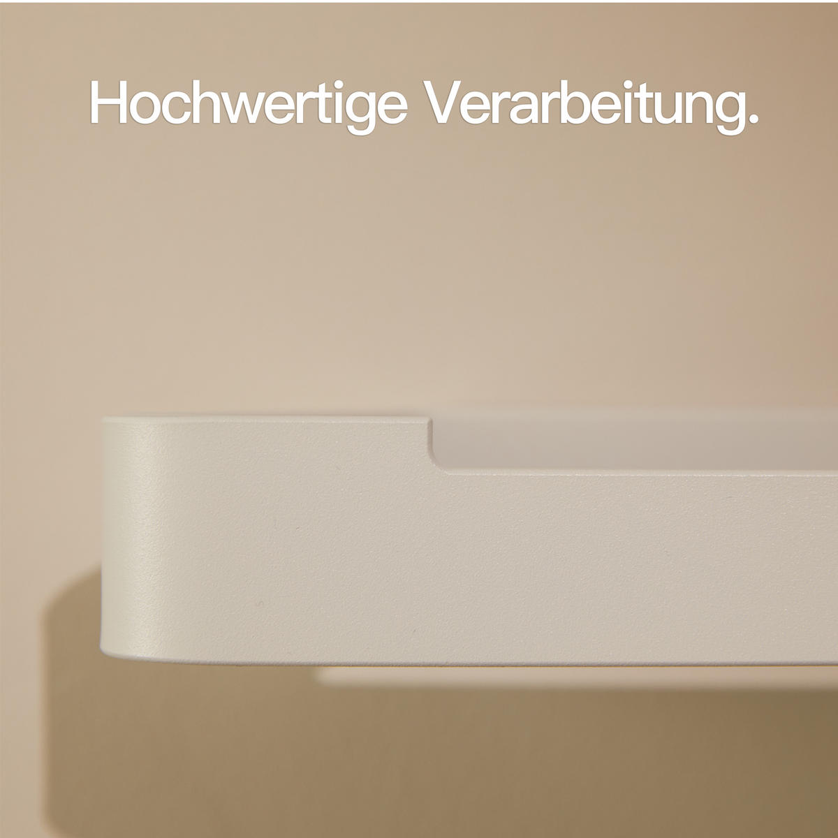 TOILETTENPAPIERHALTER OHNE BOHREN ohne Ablage Weiß - Weiß, Metall (17/4/8cm) - Designfabrik Hamburg