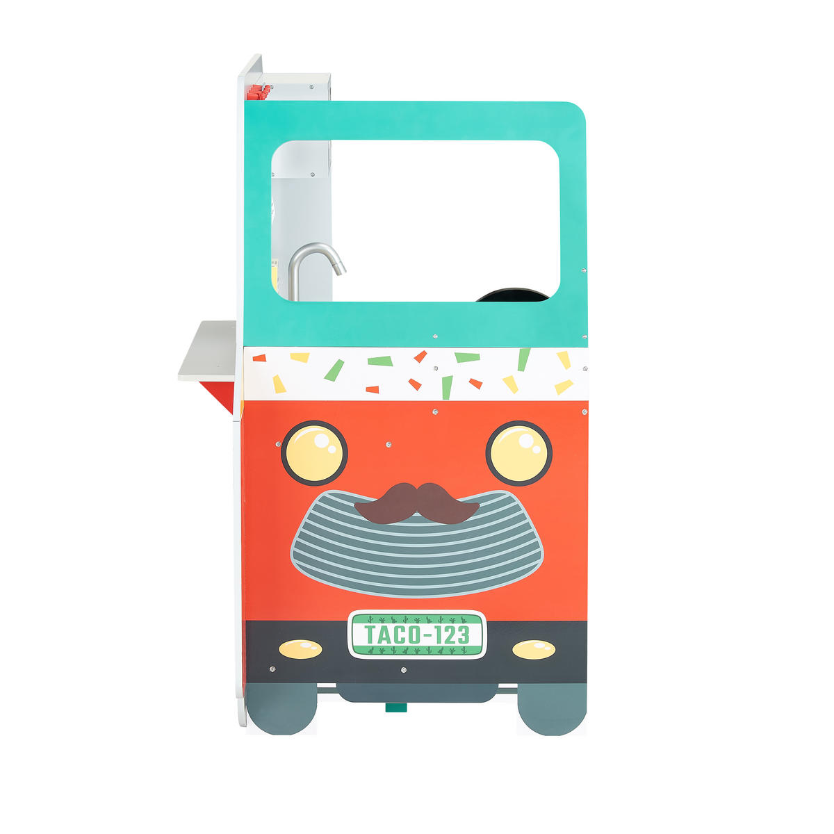 TACO-TRUCK Spielset, Mehrfarbig, 96cm - Multicolor, Holz (81/96/61cm) - Teamson Kids