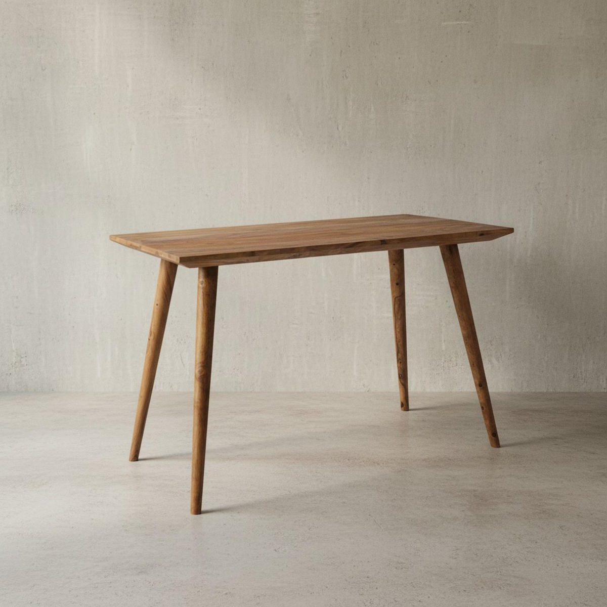 ESSTISCH Massivholz Braun Landhausstil Handgefertigt, Braun 120x60x76 cm - Braun, Holz (60/120/76cm) - KADIMA DESIGN