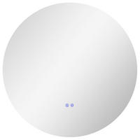 BADEZIMMERSPIEGEL DE-15142 mit Touchsensor und Antibeschlag Silber - Silberfarben, Glas (80/3.5/80cm) - ComfortXL