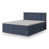 BOXBETT MERIL 160x200 cm mit Matratze und Topper - Blau - Blau, Holz (160/200cm) - MASSENO