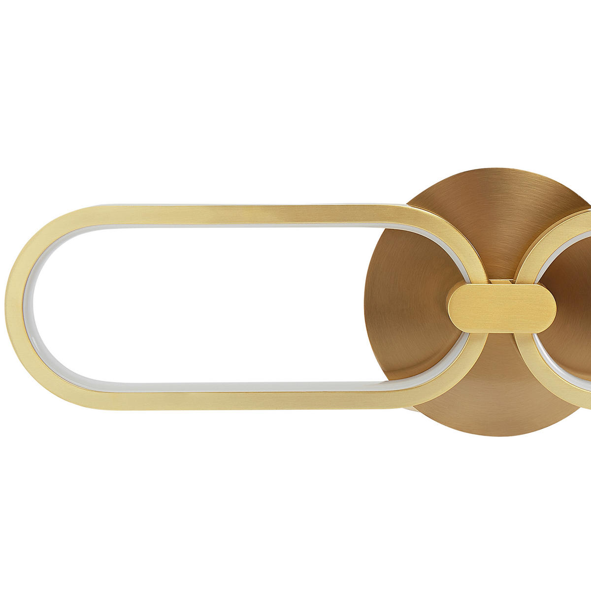 WANDLEUCHTE Krang 50x2x14 cm - Goldfarben, Metall (50/14/2cm) - Beliani