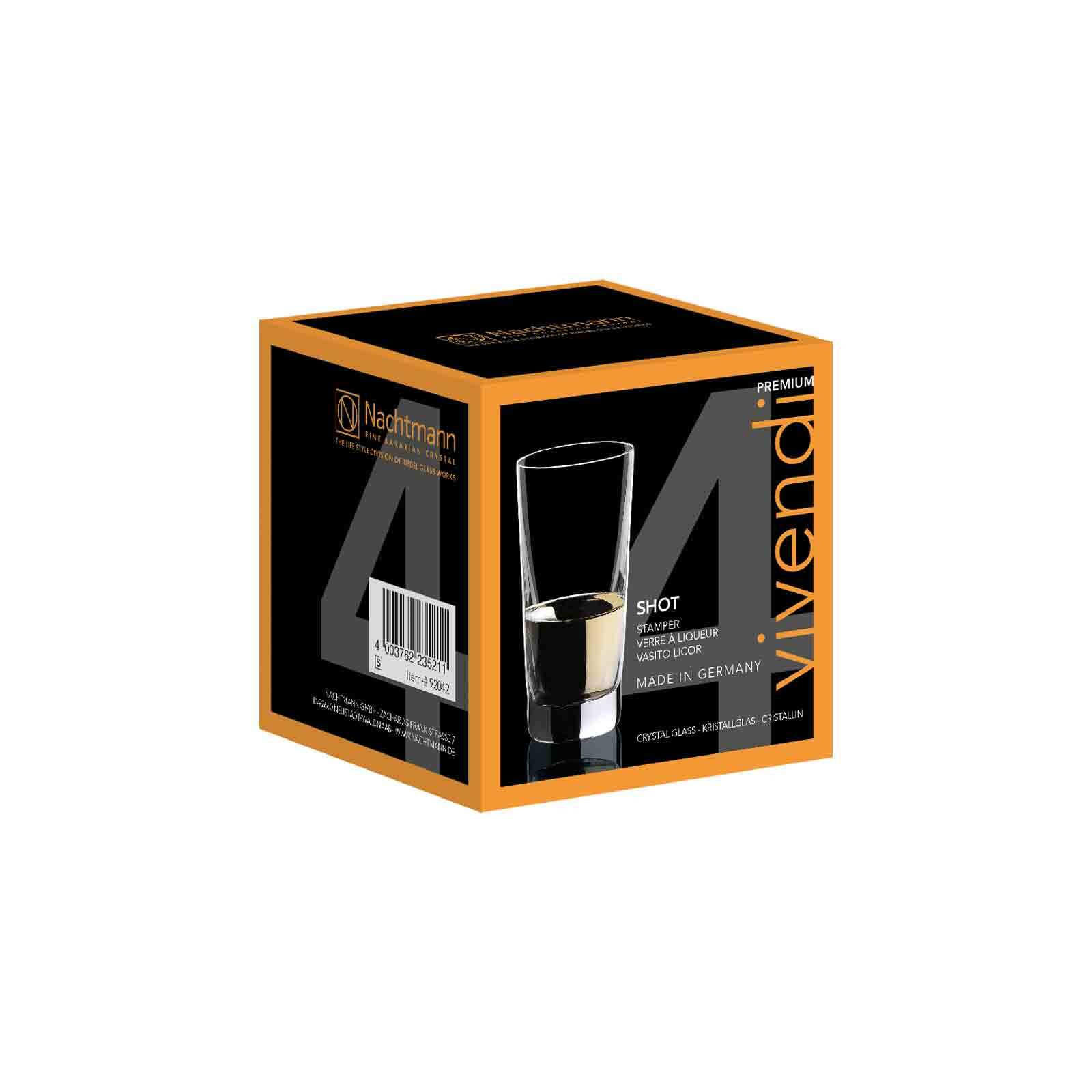 SCHNAPSGLÄSER Vivendi transparent 55 ml 4er Set - Transparent, Glas (0.055L) - Nachtmann
