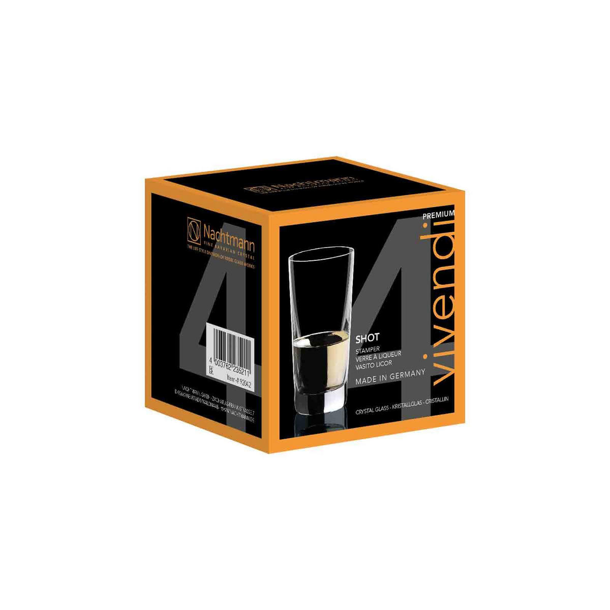 SCHNAPSGLÄSER Vivendi transparent 55 ml 4er Set - Transparent, Glas (0.055L) - Nachtmann