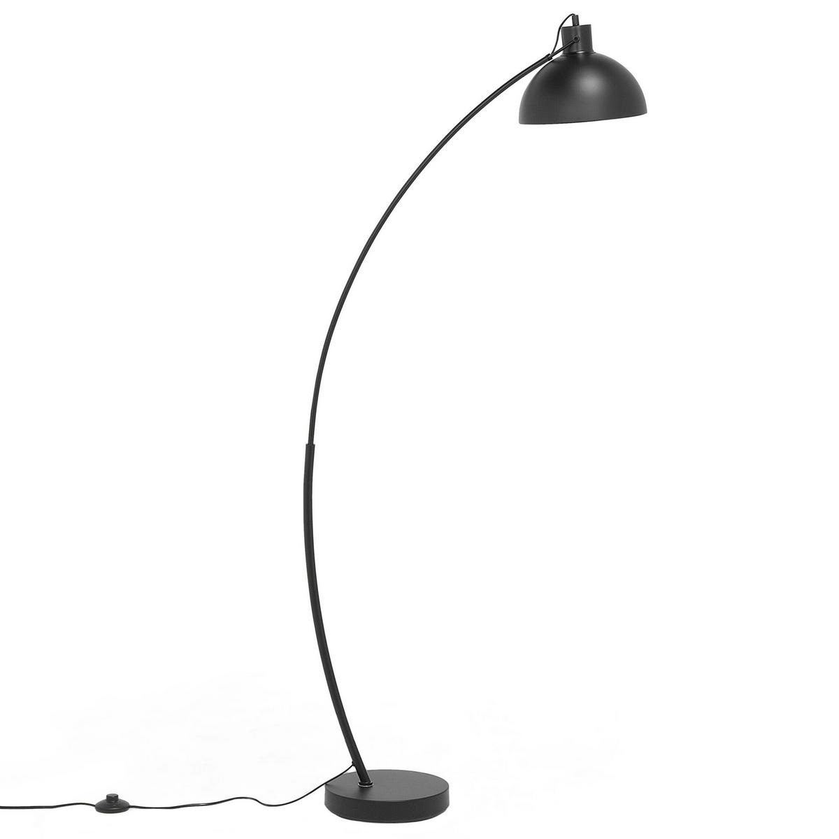 STEHLAMPE Dintel 25/25/155 cm - Schwarz, Metall (25/25/155cm) - Beliani