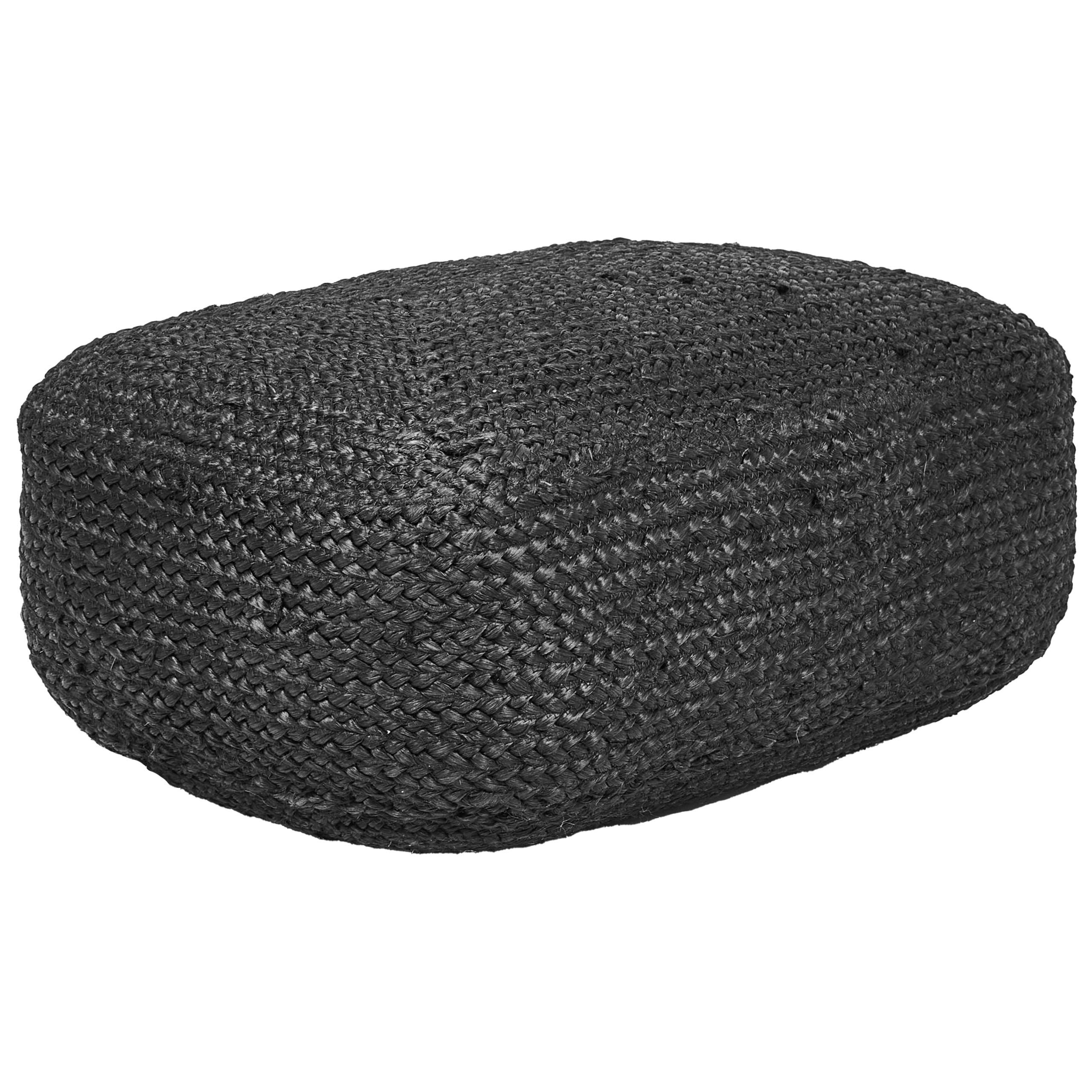 Beliani Pouf Schwarz 40x20x70 cm