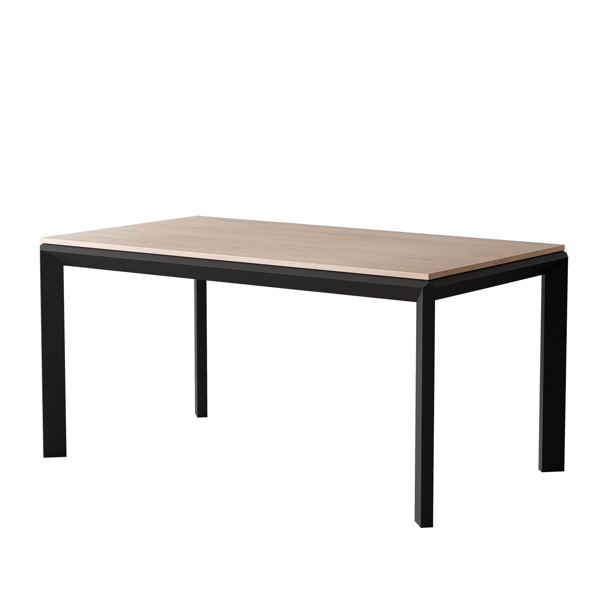 AUSZIEHTISCH FARO 180-270/90/76 cm, Cremona / Schwarz - Creme/Schwarz, Holzwerkstoff/Metall (90/180/76cm) - Idohome
