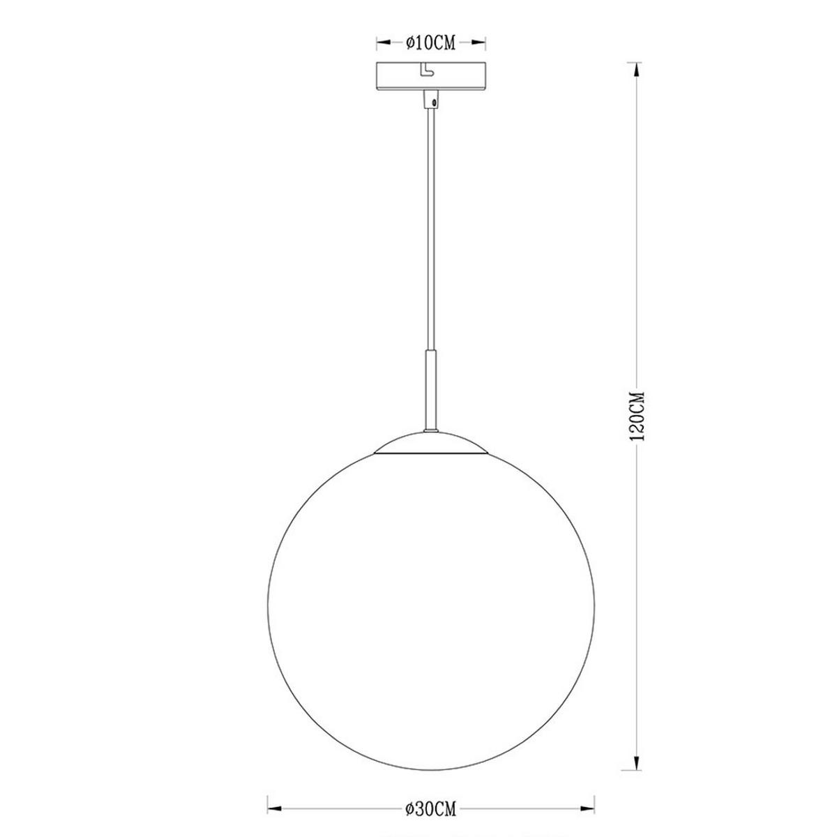 LED HÄNGELAMPE VARUS Silber Transparent - Silberfarben, Glas (30/30/120cm) - Globo Lighting