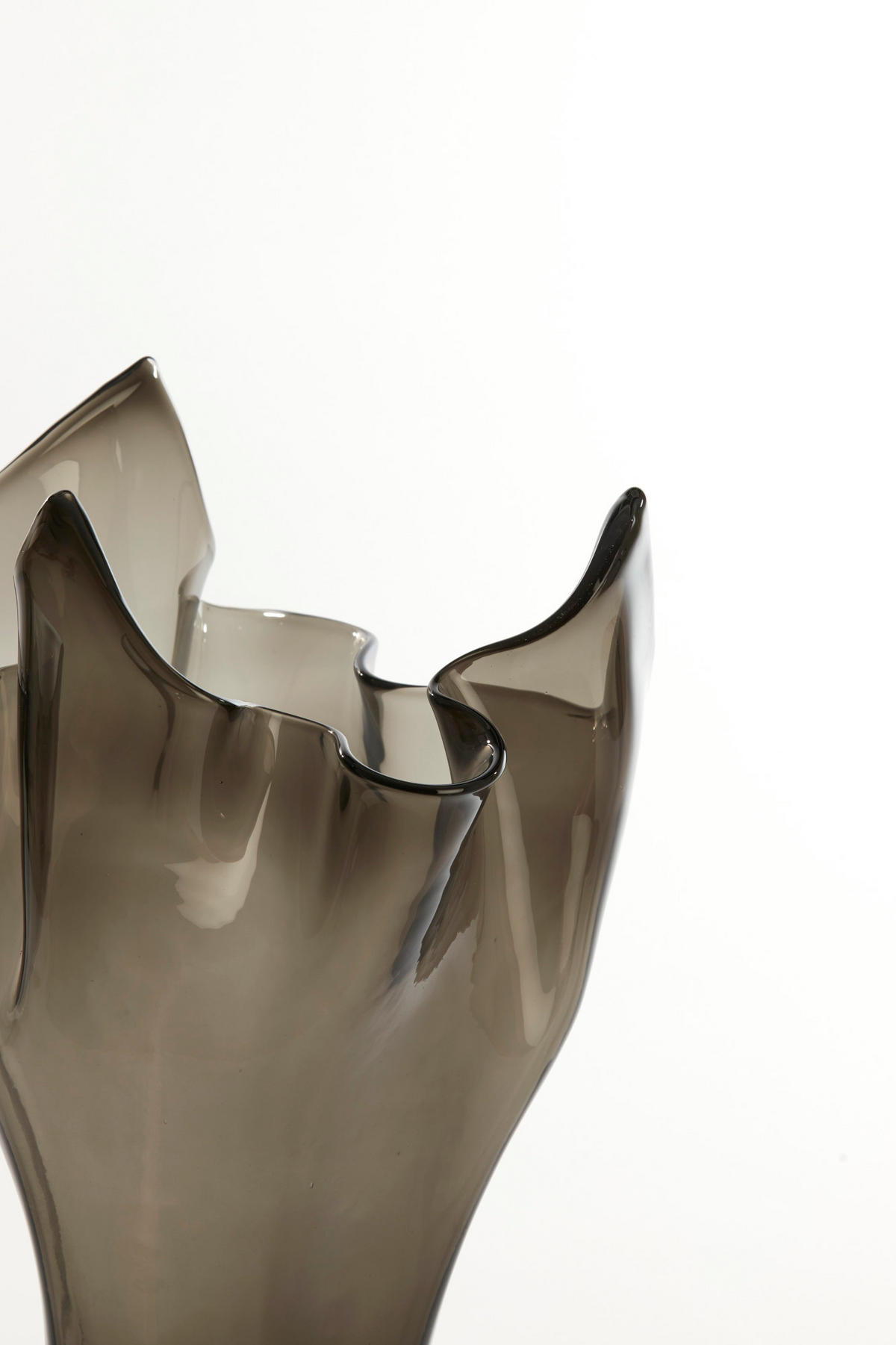 VASE Aiora Grau Ø31/46 cm - Grau, Glas (31/46cm) - Light & Living