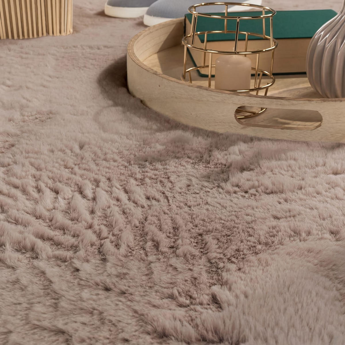 HOCHFLORTEPPICH 200/290 cm Rabbit 780 - Taupe, Kunststoff (200/290cm) - Paco Home