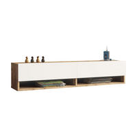 TV-ELEMENT Laitila - Weiß, Holzwerkstoff (140/29.5/31.5cm) - [en.casa]