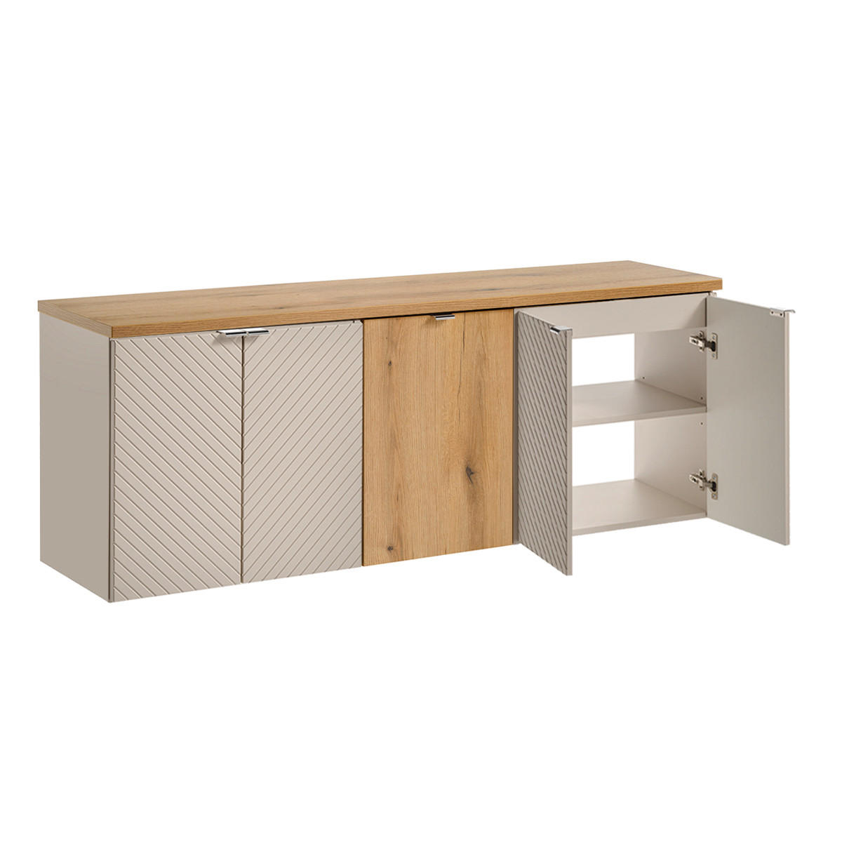 WASCHTISCHUNTERSCHRANK 160cm Manoa Kaschmir - Holz - Beige, Holzwerkstoff (160/59/40cm) - Petits-meubles