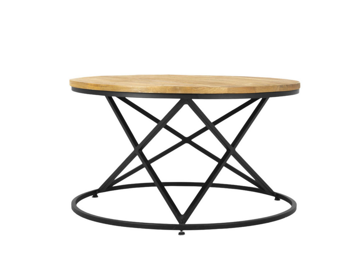 COUCHTISCH Elyne Mangoholz 70 cm / 70 cm Natur - Naturfarben, Holz (70/70/40cm)