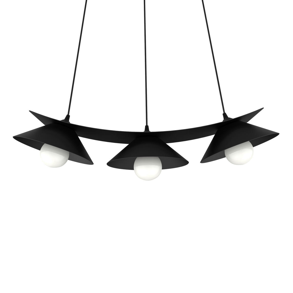 HÄNGELEUCHTE - Schwarz, Metall (70/25/16cm) - Lumicom