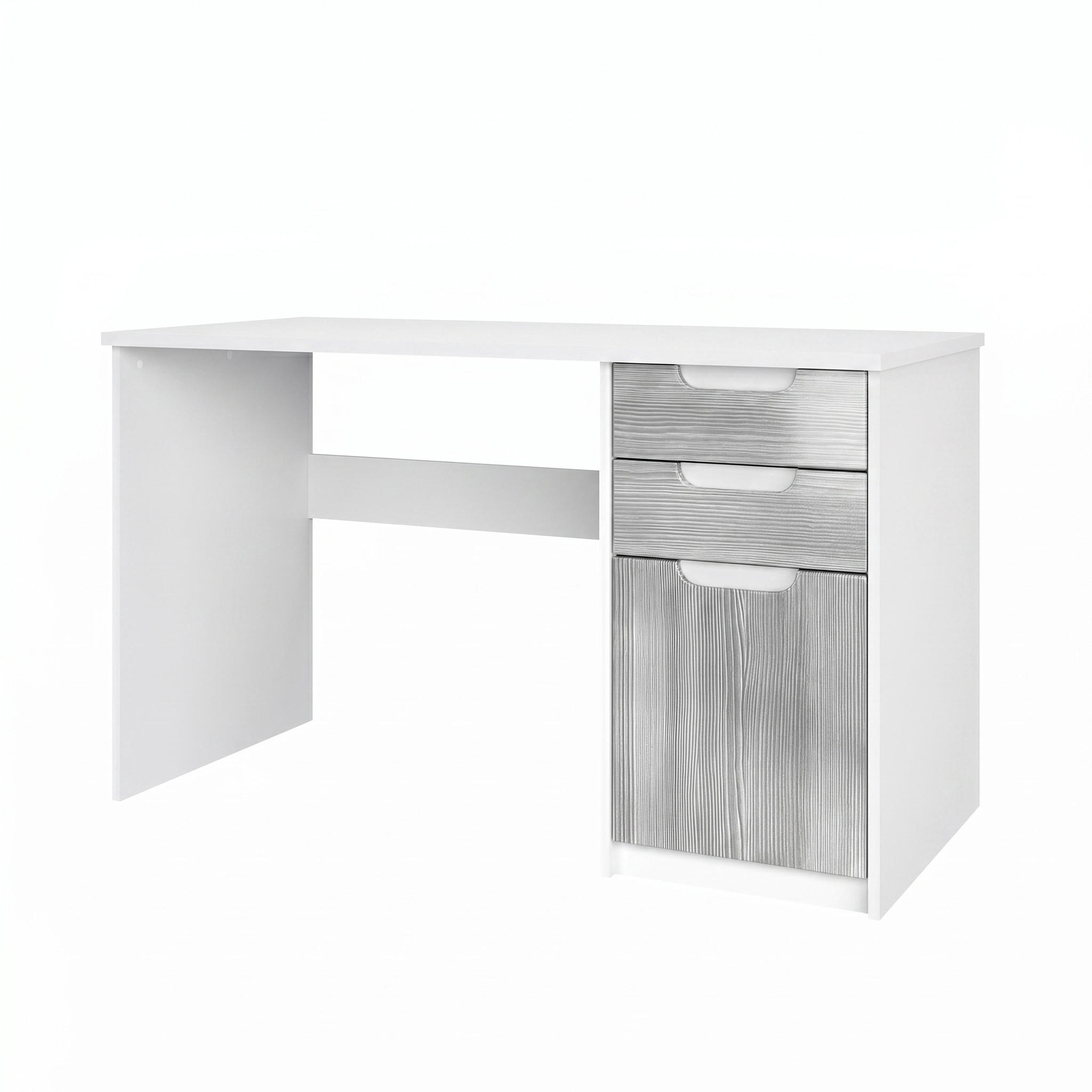 SCHREIBTISCH Logan Fronten in Avola-Anthrazit - Anthrazit, Holzwerkstoff (60/129/76cm) - Vladon