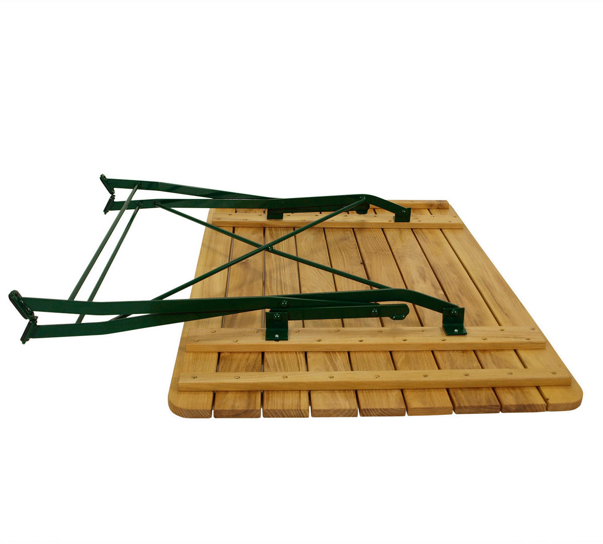 GARTEN-GARNITUR Bad Belzig 5-teilig aus Robinienholz, Stahlgestell Grün - Braun, Holz - TPFGarden