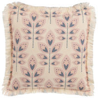 DEKOKISSEN Hellbeige 60/60 cm Rudbeckia - Beige, Textil (60/60cm) - Beliani