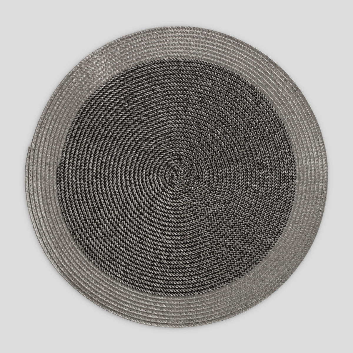 TISCHSET Lisena, Durchmesser 38cm, Rund Platzmatte, Platzdeckchen Telleruntersetzer für Dekorative Tisch, Esszimmer, Restaurant - Silberfarben, Kunststoff (38cm) - home&you