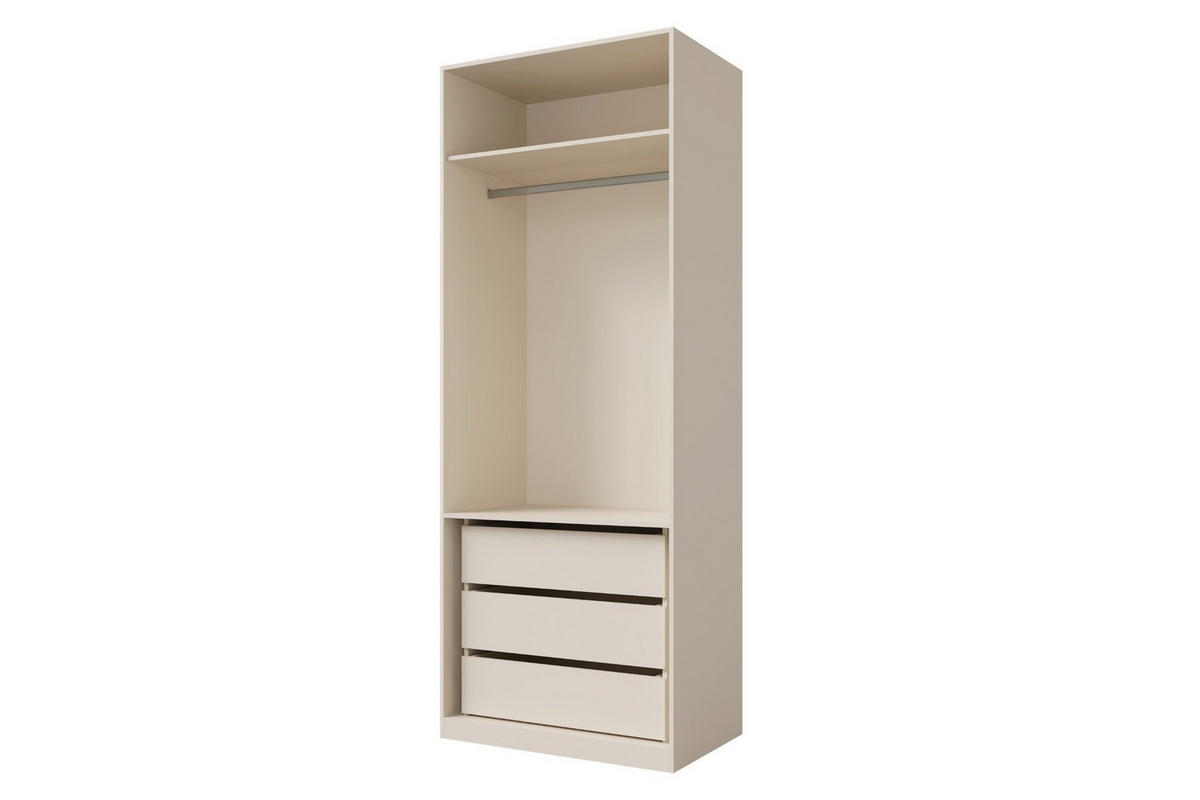 KLEIDERSCHRANK SUN 90/237/60 cm in Macadamia - Kaschmir, Holzwerkstoff (90/237/60cm) - Deine Möbel 24