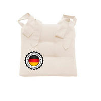 STUHLKISSEN mit Schleifenband - Creme, Textil (46/42/7cm) - Bonvionn