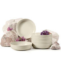 TELLER-SET VICTO 6-tlg Suppenteller - Beige, Keramik (18cm) - KONSIMO®