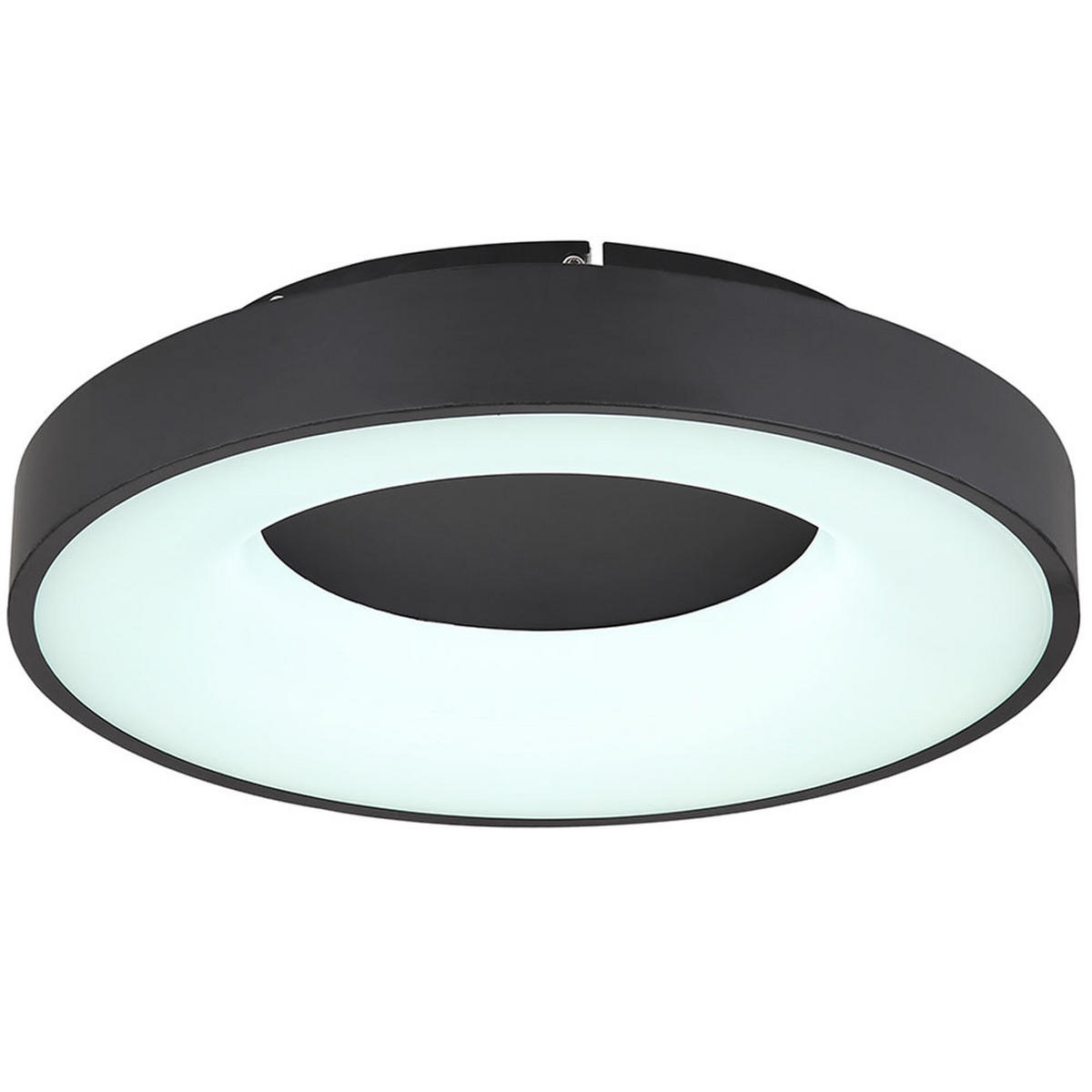 LED DECKENLEUCHTE Metall Schwarz Dimmbar - Schwarz, Metall (40/40/10cm)