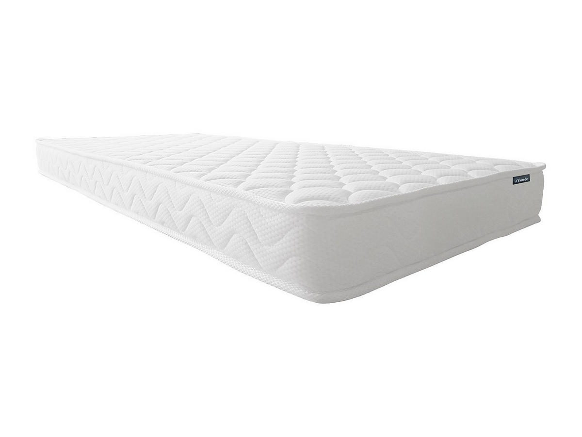 STANDARDMATRATZE - 1 Person - stoff - weiß Pelops - Weiß, Textil (90/200cm) - Vente-Unique