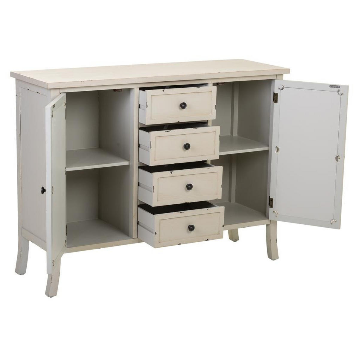 ANRICHTE 110x037x84 - Grau, Holz (110/84/37cm) - Wanderlust