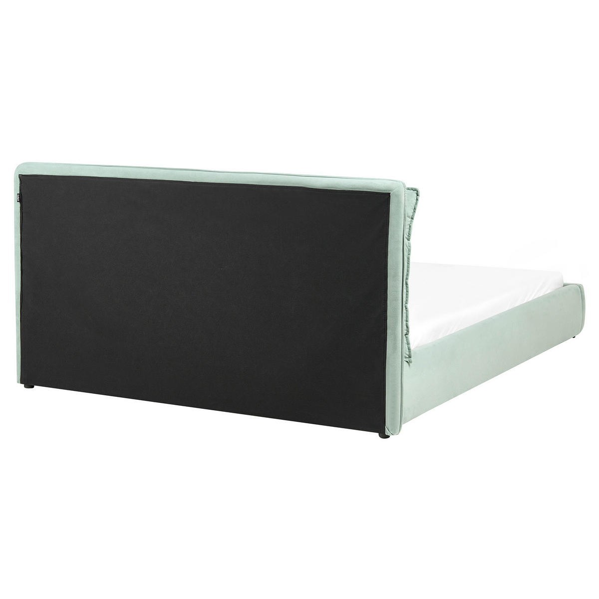 WASSERBETT 160/200 cm Mintgrün Bajonna - Schwarz/Mintgrün, Textil (160/200cm) - Beliani